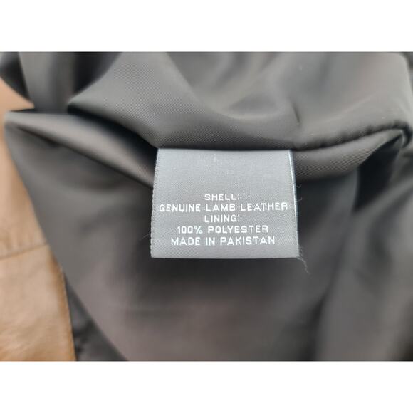 Daniel Cremieux Signature Men’s M Premium Lamb Leather Coat Jacket 2-Tone Brown - Picture 6 of 9